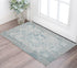 2' X 3' Gray Blue And Ivory Medallion Area Rug